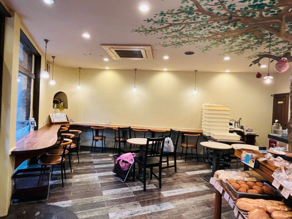 パン樹久遠のカフェスペース