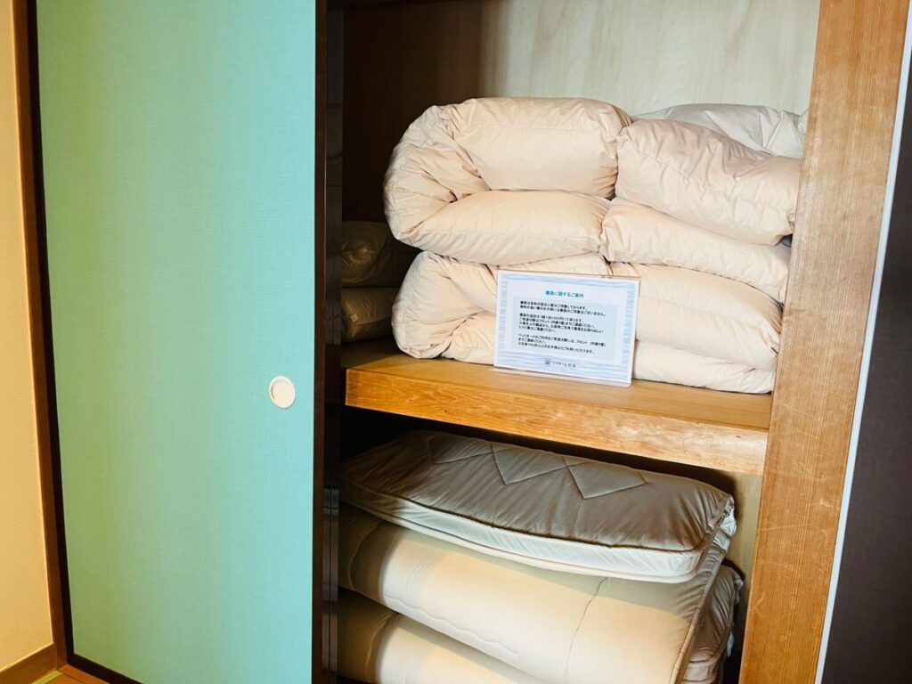 リゾナーレ熱海客室の追加寝具・タオル